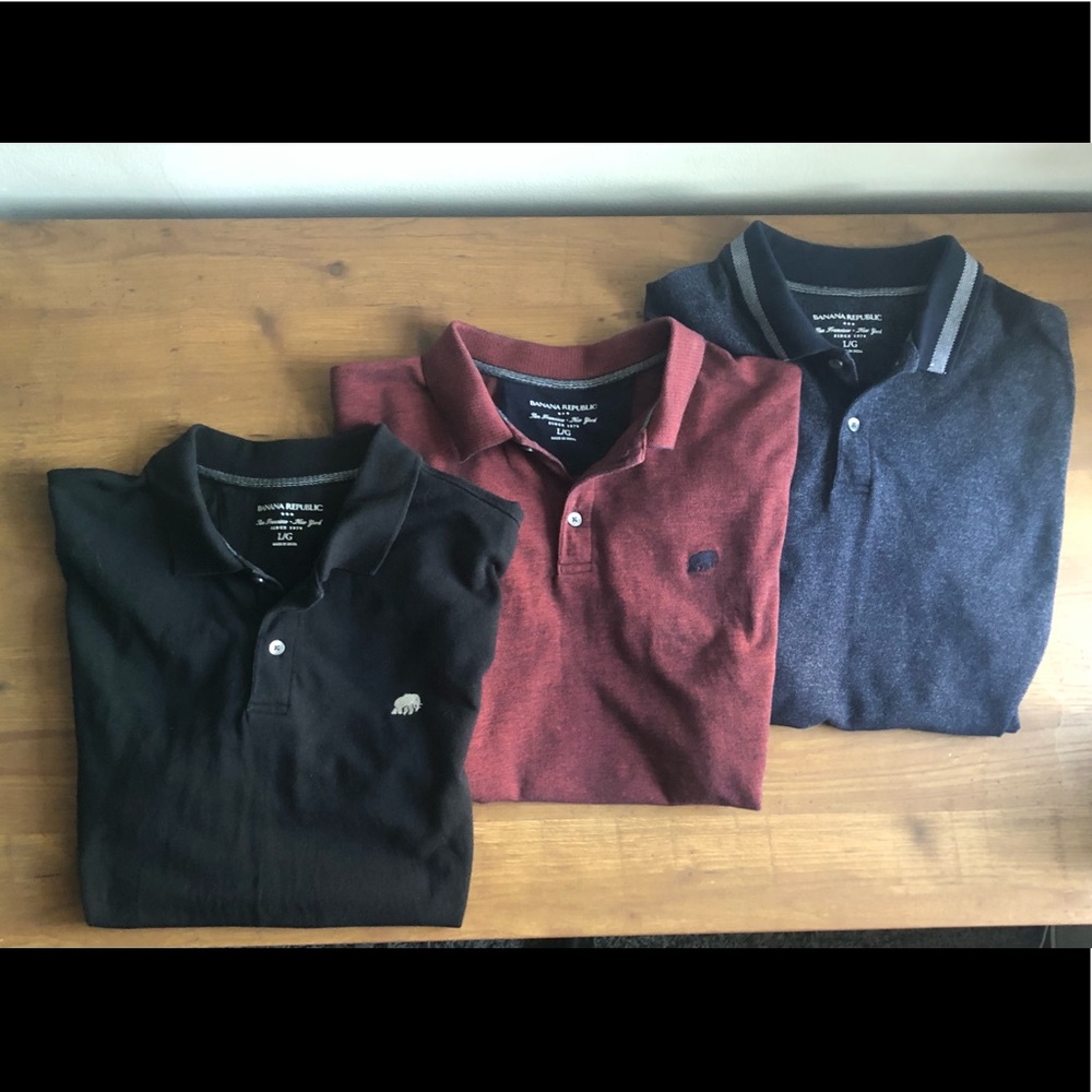 Men’s Short Sleeve Banana Republic Polos